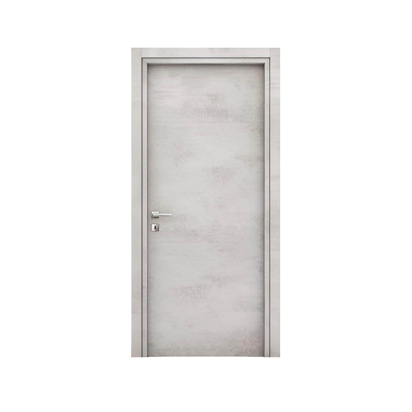 Porta interna in laminato effetto cemento chiaro